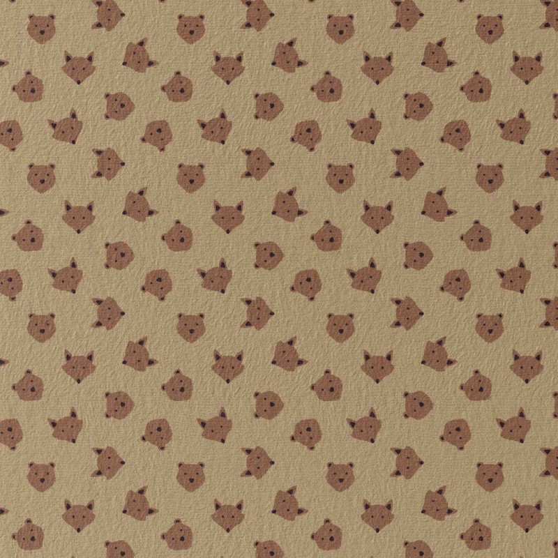 Printed Jersey RUZMI Camel / Brown